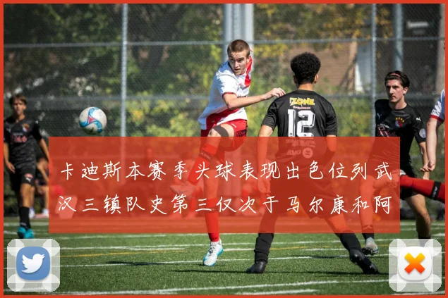 卡迪斯本赛季头球表现出色位列武汉三镇队史第三仅次于马尔康和阿齐兹