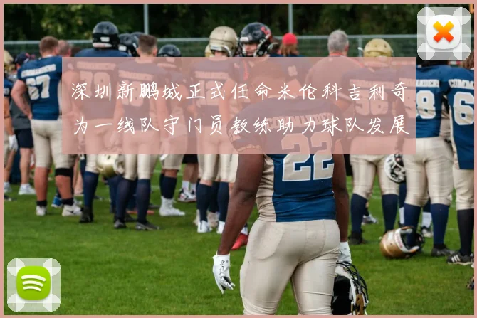 深圳新鹏城正式任命米伦科吉利奇为一线队守门员教练助力球队发展
